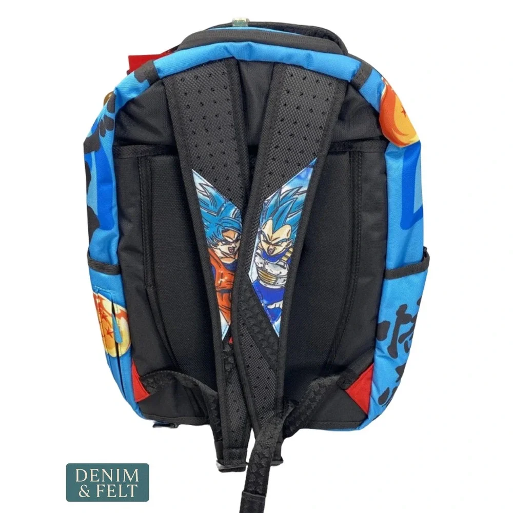NEW Sprayground Dragon Ball Z Super Saiyan Blue Goku Vegeta Backpack Anime